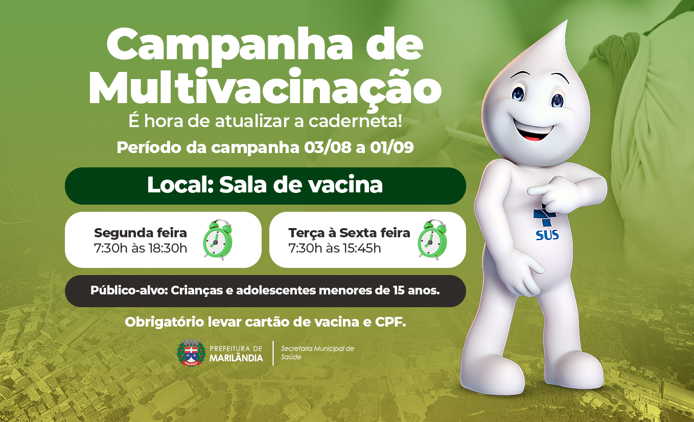 Imagem da notícia: Campanha de Multivacinação