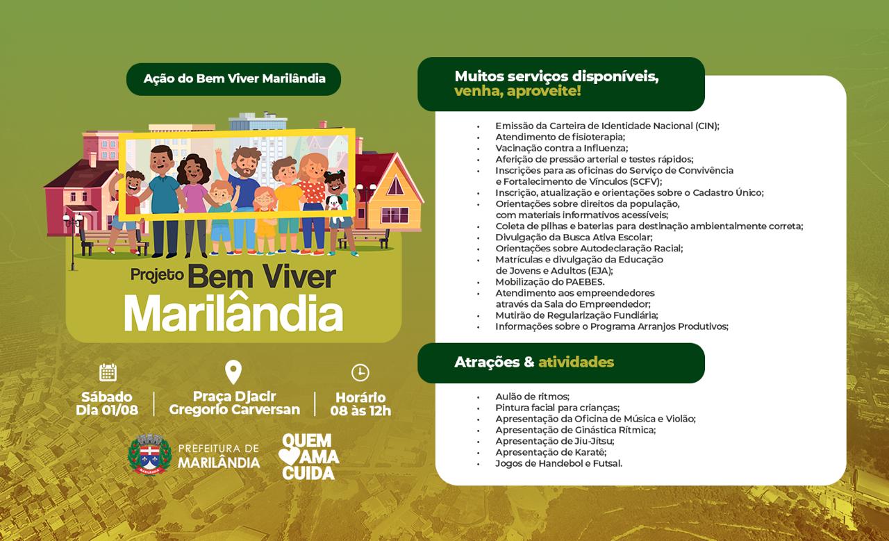 Imagem da notícia:  Projeto Bem Viver Marilândia
