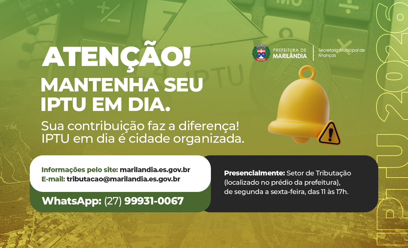 Mantenha seu IPTU em dia!
