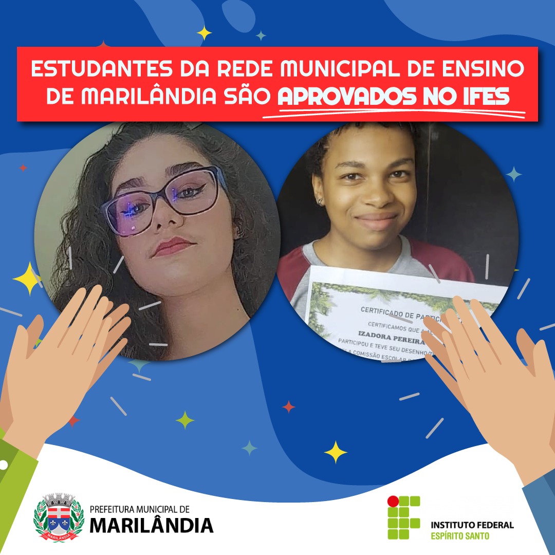 ESTUDANTES DA REDE MUNICIPAL DE ENSINO DE MARILÂNDIA SÃO APROVADOS NO IFES